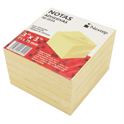 NEXTEP SOLUCIONES - Notas Adhesivas Nextep 3x3 Amarillo 5 Bloques 500 Hojas