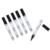 NEXTEP SOLUCIONES - Marcador Nextep Permanente Cuerpo Aluminio Punta Gruesa Cincel 4mm Negro C/6