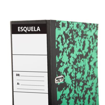 NEXTEP SOLUCIONES - Registrador Nextep Esquela Marmoleado Broche Metalico