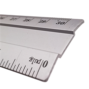 NEXTEP SOLUCIONES - Regla Nextep Metalica de Aluminio 30 cm c/6 Pzas
