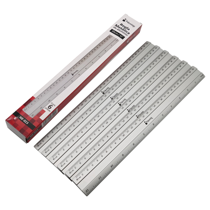 NEXTEP SOLUCIONES - Regla Nextep Metalica de Aluminio 30 cm c/6 Pzas