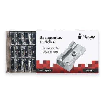 NEXTEP SOLUCIONES - Sacapuntas Nextep Metalico Triangular c/24