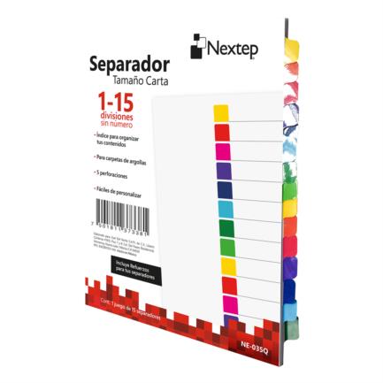 NEXTEP SOLUCIONES - Separador Nextep Economico 15 Divisiones sin Numero