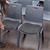 NEXTEP SOLUCIONES - Silla de Visitas/Comedor Nextep Fibra Alta Resistencia Apilable Gris Obscuro