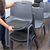 NEXTEP SOLUCIONES - Silla de Visitas/Comedor Nextep Fibra Alta Resistencia Apilable Gris Obscuro