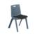 NEXTEP SOLUCIONES - Silla de Visitas/Comedor Nextep Fibra Alta Resistencia Acojinada Apilable Gris Obscuro