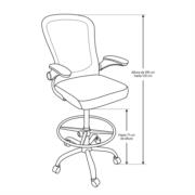 NEXTEP SOLUCIONES - Silla Alta Nextep Descansabrazos Ajustable con Reposapies