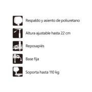 NEXTEP SOLUCIONES - Silla de Trabajo Nextep Alta Resistencia