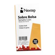 NEXTEP SOLUCIONES - Sobre Bolsa Nextep Economico Tamaño Coin 5 Solapa Sin Goma Paquete c/100