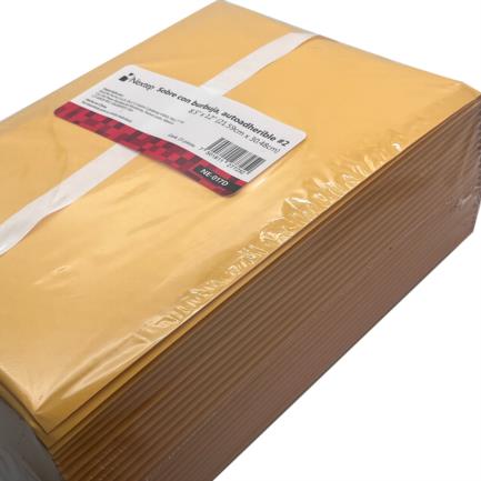 NEXTEP SOLUCIONES - Sobre con Burbuja Nextep MEDIANO Autoadherible #2 8.5x12" Paquete C/25