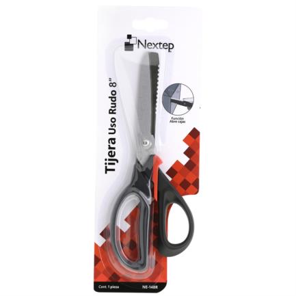 NEXTEP SOLUCIONES - Tijera Nextep de Uso Rudo con Funcion Abre Cajas 8