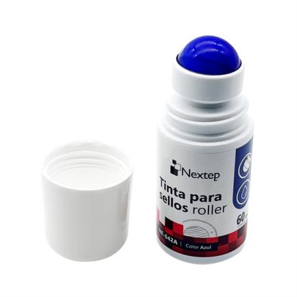 NEXTEP SOLUCIONES - Tinta para Sellos Nextep Roller Azul 60 ml