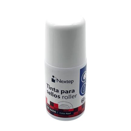 NEXTEP SOLUCIONES - Tinta para Sellos Nextep Roller Azul 60 ml