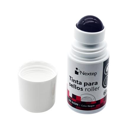 NEXTEP SOLUCIONES - Tinta para Sellos Nextep Roller Negro 60 ml