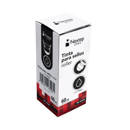 NEXTEP SOLUCIONES - Tinta para Sellos Nextep Roller Negro 60 ml