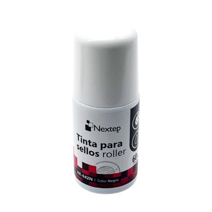 NEXTEP SOLUCIONES - Tinta para Sellos Nextep Roller Negro 60 ml