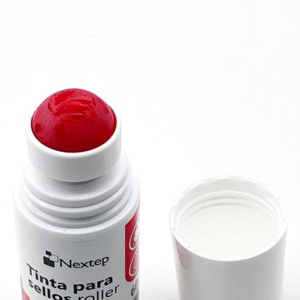 NEXTEP SOLUCIONES - Tinta para Sellos Nextep Roller Rojo 60 ml