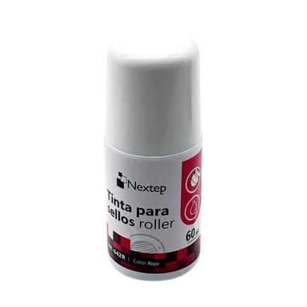 NEXTEP SOLUCIONES - Tinta para Sellos Nextep Roller Rojo 60 ml
