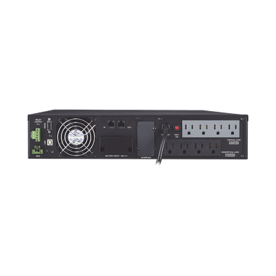 CYBERPOWER - UPS de 1000 VA/900 W, Online Doble Conversión, Entrada 120 Vca NEMA 5-15P, Onda Senoidal Pura, Rack o Torre de 2 UR, Con 8 Tomas NEMA 5-15R