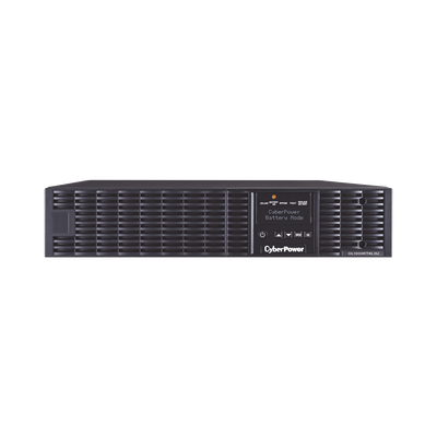 CYBERPOWER - UPS de 1000 VA/900 W, Online Doble Conversión, Entrada 120 Vca NEMA 5-15P, Onda Senoidal Pura, Rack o Torre de 2 UR, Con 8 Tomas NEMA 5-15R