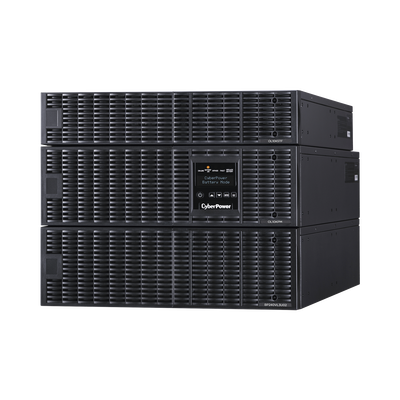 CYBERPOWER - UPS de 10000 VA/10000 W, Online Doble Conversión, 200 - 240 Vac de Entrada, 120 - 240 Vac de Salida, Entrada Hardwired, Onda Senoidal Pura, Torre o Rack de 8 UR, Con 6 Tomas NEMA 5-20R, 3 NEMA L6-30R y Terminal Hardwire