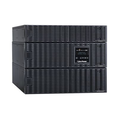 CYBERPOWER - UPS de 10000 VA/10000 W, Online Doble Conversión, 200 - 240 Vac de Entrada, 120 - 240 Vac de Salida, Entrada Hardwired, Onda Senoidal Pura, Torre o Rack de 8 UR, Con 6 Tomas NEMA 5-20R, 3 NEMA L6-30R y Terminal Hardwire