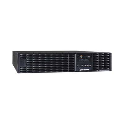 CYBERPOWER - UPS de 1500 VA/1350 W, Online Doble Conversión, Entrada 120 Vca NEMA 5-15P, Onda Senoidal Pura, Rack o Torre de 2 UR, Con  8 Tomas NEMA 5-15R