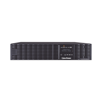 CYBERPOWER - UPS de 2200 VA/1800 W, Online Doble Conversión, Entrada 120 Vca NEMA 5-20P, Onda Senoidal Pura, Rack o Torre de 2 UR, Con 6 NEMA 5-20R y 1 NEMA L5-20R
