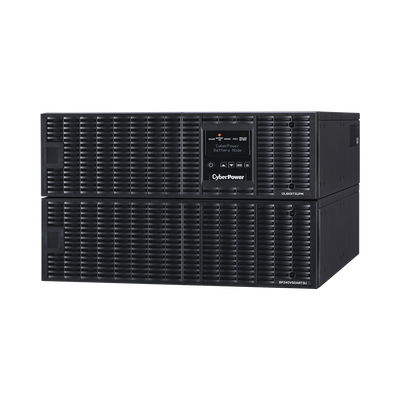 CYBERPOWER - UPS de 8000 VA/ 7200 W, Online Doble Conversión, 200 - 240 Vac de Salida, Terminal Hardwired, Onda Senoidal Pura, Torre o Rack de 6 UR, Con 3 Tomas NEMA L6-30R