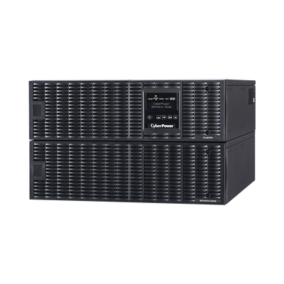 CYBERPOWER - UPS de 8000 VA/ 8000 W, Online Doble Conversión, 200 - 240 Vac de Salida, Terminal Hardwired, Onda Senoidal Pura, Torre o Rack de 6 UR, Con 3 Tomas NEMA L6-30R
