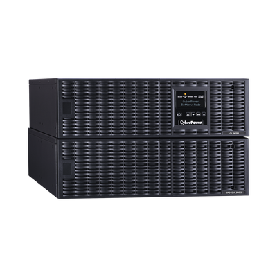 CYBERPOWER - UPS de 8000 VA/ 8000 W, Online Doble Conversión, 200 - 240 Vac de Salida, Terminal Hardwired, Onda Senoidal Pura, Torre o Rack de 6 UR, Con 3 Tomas NEMA L6-30R