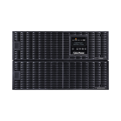 CYBERPOWER - UPS de 8000 VA/ 8000 W, Online Doble Conversión, 200 - 240 Vac de Salida, Terminal Hardwired, Onda Senoidal Pura, Torre o Rack de 6 UR, Con 3 Tomas NEMA L6-30R