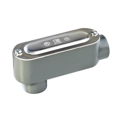 RAWELT - Caja oval roscada tipo LB de 3" grande (76.2 mm) Incluye tapa y tornillos.