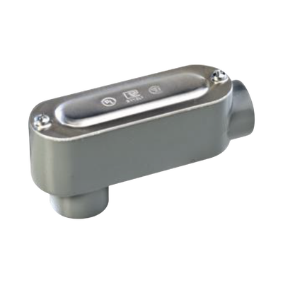 RAWELT - Caja oval roscada tipo LB de 2" (50.8 mm) Incluye tapa y tornillos.