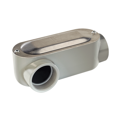 RAWELT - Caja Oval Roscada tipo LR de 1" (25.4 mm) / Incluye tapa y tornillos.