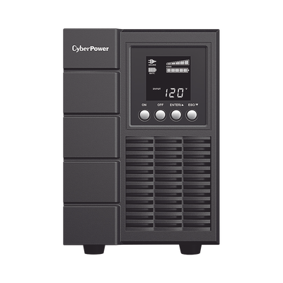 CYBERPOWER - UPS de 1000 VA/900 W, Online Doble Conversión, Entrada 120 Vca NEMA 5-15P, Onda Senoidal Pura, Tipo Torre, Con 4 Tomas NEMA 5-15R