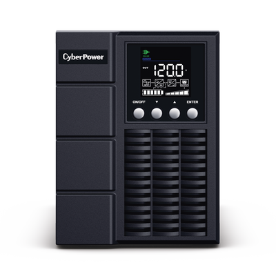 CYBERPOWER - UPS de 1000 VA/900 W, Online Doble Conversión, Entrada 120 Vca NEMA 5-15P, Onda Senoidal Pura, Tipo Torre, Con 4 Tomas NEMA 5-15R