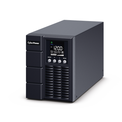 CYBERPOWER - UPS de 1000 VA/900 W, Online Doble Conversión, Entrada 120 Vca NEMA 5-15P, Onda Senoidal Pura, Tipo Torre, Con 4 Tomas NEMA 5-15R