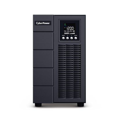 CYBERPOWER - UPS de 3000 VA/2700 W, Online Doble Conversión, Entrada 120 Vca NEMA L5-30P, Onda Senoidal Pura, Tipo Torre, Con 4 Tomas NEMA 5-20R y 1 Block Hardwired