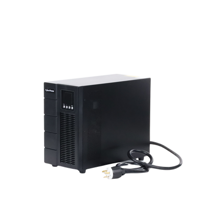 CYBERPOWER - UPS de 3000 VA/2700 W, Online Doble Conversión, Entrada 120 Vca NEMA L5-30P, Onda Senoidal Pura, Tipo Torre, Con 4 Tomas NEMA 5-20R y 1 Block Hardwired