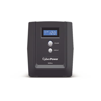 CYBERPOWER - UPS de 1500 VA/900 W, Topología Línea Interactiva, Entrada 120 Vca NEMA 5-15P, y 8 Salidas NEMA 5-15R, Con Regulador de Voltaje (AVR)