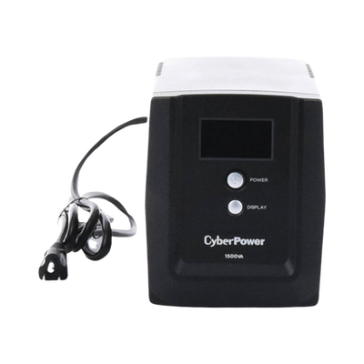 CYBERPOWER - UPS de 1500 VA/900 W, Topología Línea Interactiva, Entrada 120 Vca NEMA 5-15P, y 8 Salidas NEMA 5-15R, Con Regulador de Voltaje (AVR)