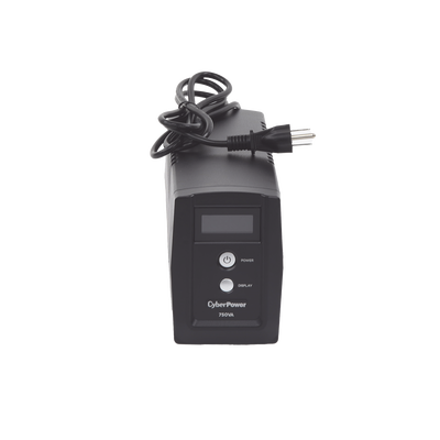 CYBERPOWER - UPS de 750 VA/300 W, Topología Línea Interactiva, Entrada 120 Vca NEMA 5-15P, y 6 Salidas NEMA 5-15R, Con Regulador de Voltaje (AVR)
