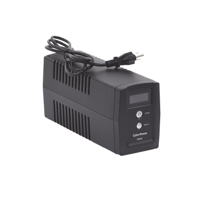 CYBERPOWER - UPS de 750 VA/300 W, Topología Línea Interactiva, Entrada 120 Vca NEMA 5-15P, y 6 Salidas NEMA 5-15R, Con Regulador de Voltaje (AVR)