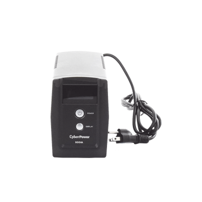 CYBERPOWER - UPS de 900 VA/420 W, Topología Línea Interactiva, Entrada 120 Vca NEMA 5-15P, y 6 Salidas NEMA 5-15R, Con Regulador de Voltaje (AVR)