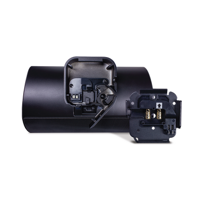 TRUAUDIO - Altavoz Exterior | 2 Vías | Controlador de 6,5" |  Tweeter de 1" |  Radiador que Mejora los Graves | Tecnología de Montaje de Bloqueo Rápido | 120 W | 8Ω | Negro