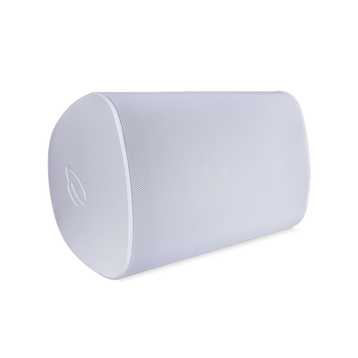 TRUAUDIO - Altavoz Exterior | 2 Vías | Controlador de 6,5" |  Tweeter de 1" |  Radiador que Mejora los Graves | Tecnología de Montaje de Bloqueo Rápido | 120 W | 8Ω | Blanco