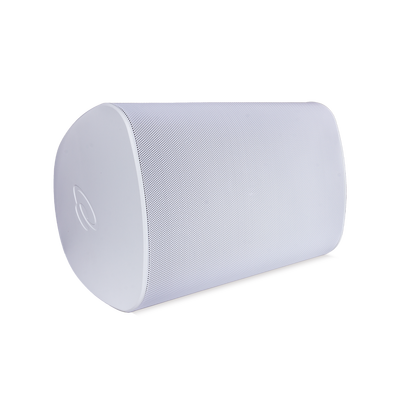 TRUAUDIO - Altavoz Exterior | 2 Vías | Controlador de 6,5" |  Tweeter de 1" |  Radiador que Mejora los Graves | Tecnología de Montaje de Bloqueo Rápido | 120 W | 8Ω | Blanco