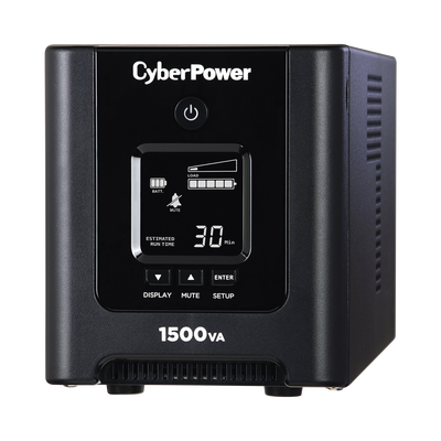 CYBERPOWER - UPS de 1500 VA/1050 W, Topología Línea Interactiva, Entrada 120 Vca NEMA 5-15P, Onda Senoidal Pura, Tipo Mini Torre, Con 8 Tomas NEMA 5-15R