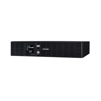 CYBERPOWER - UPS de 1500 VA/1050 W, Topología Línea Interactiva, Entrada 120 Vca NEMA 5-15P, Onda Senoidal Pura, Torre o Rack 2 UR, Con 8 Tomas NEMA 5-15R
